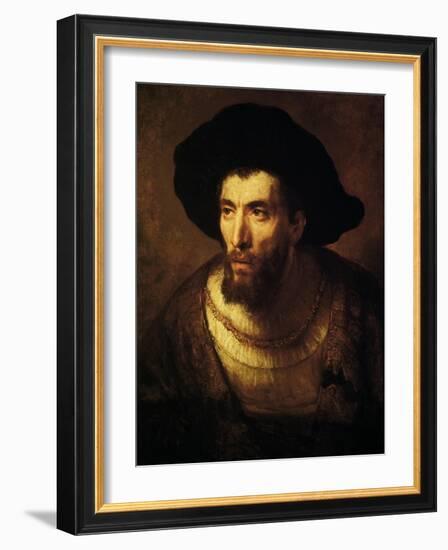 The Philosopher, 1650-Rembrandt van Rijn-Framed Giclee Print