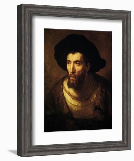 The Philosopher, 1650-Rembrandt van Rijn-Framed Giclee Print