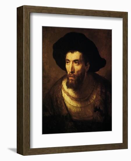 The Philosopher, 1650-Rembrandt van Rijn-Framed Giclee Print