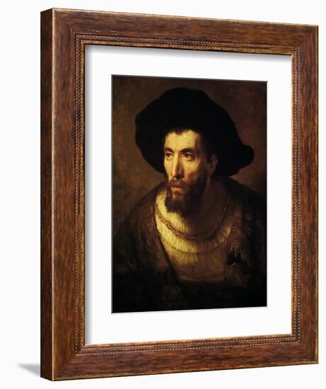 The Philosopher, 1650-Rembrandt van Rijn-Framed Giclee Print