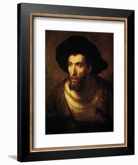 The Philosopher, 1650-Rembrandt van Rijn-Framed Giclee Print