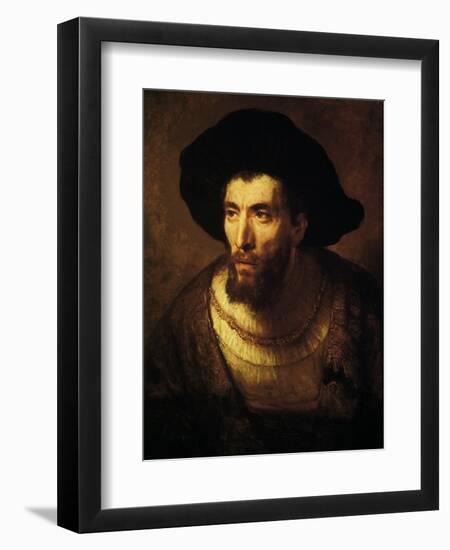 The Philosopher, 1650-Rembrandt van Rijn-Framed Giclee Print