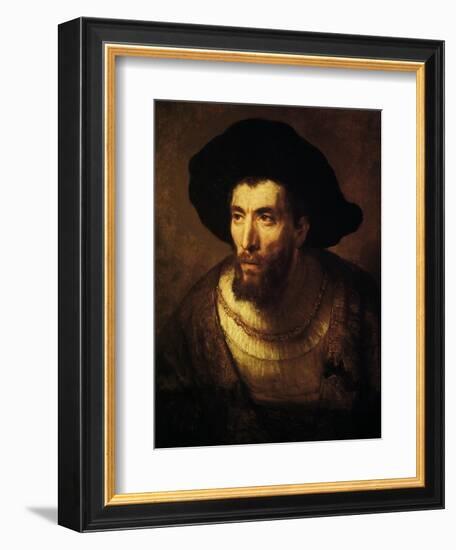 The Philosopher, 1650-Rembrandt van Rijn-Framed Giclee Print