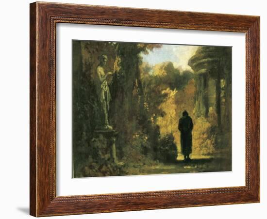 The Philosopher in the Park-Carl Spitzweg-Framed Art Print