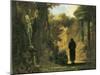 The Philosopher in the Park-Carl Spitzweg-Mounted Art Print