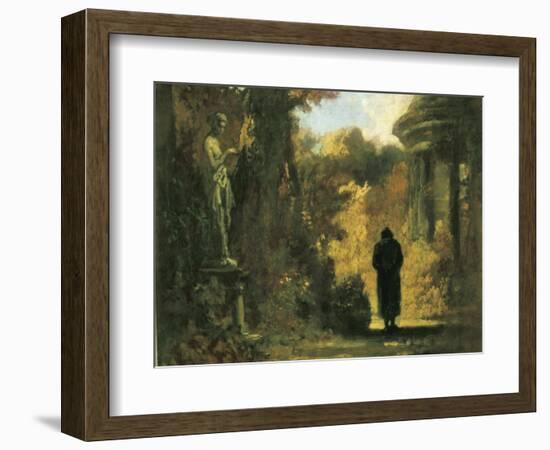 The Philosopher in the Park-Carl Spitzweg-Framed Art Print