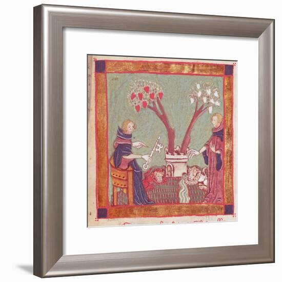 The Philosophers Will, from a Manuscript of Alchemy, 14th Century-null-Framed Giclee Print