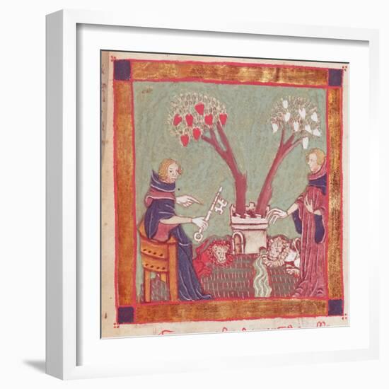 The Philosophers Will, from a Manuscript of Alchemy, 14th Century-null-Framed Giclee Print