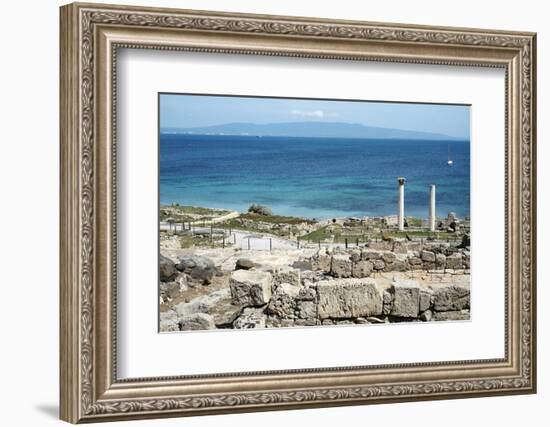 The Phoenician Roman Port of Tharros, Sardinia, Italy, Mediterranean, Europe-Oliviero Olivieri-Framed Photographic Print