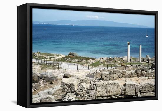 The Phoenician Roman Port of Tharros, Sardinia, Italy, Mediterranean, Europe-Oliviero Olivieri-Framed Premier Image Canvas