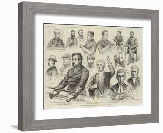 The Phoenix Park Murder Trials at Dublin, Sketches in Court-null-Framed Giclee Print