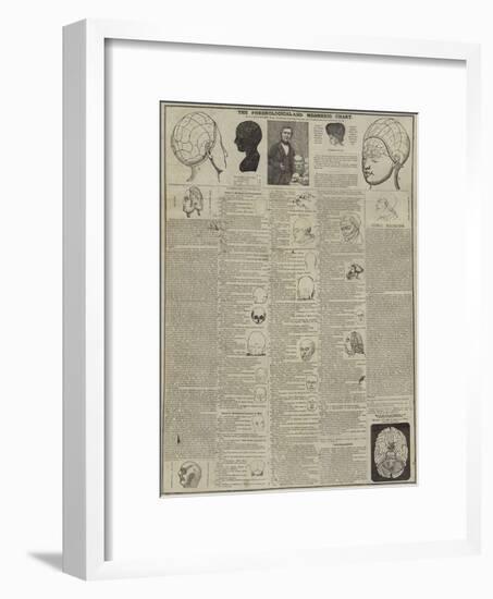 The Phrenological and Mesmeric Chart-null-Framed Giclee Print