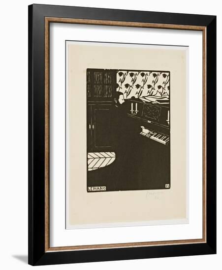 The Piano, from the Series 'Musical Instruments', 1896-97-Félix Vallotton-Framed Giclee Print