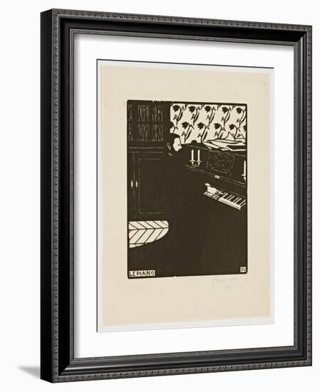 The Piano, from the Series 'Musical Instruments', 1896-97-Félix Vallotton-Framed Giclee Print