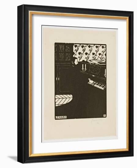 The Piano, from the Series 'Musical Instruments', 1896-97-Félix Vallotton-Framed Giclee Print