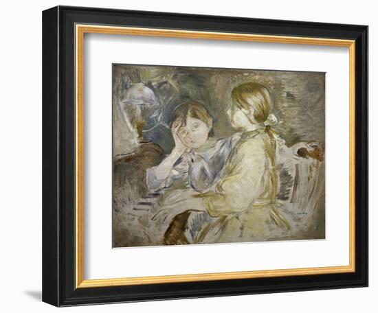 The Piano Lesson-Berthe Morisot-Framed Giclee Print