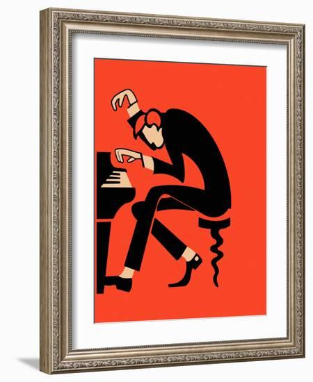 The Piano-Mark Rogan-Framed Art Print