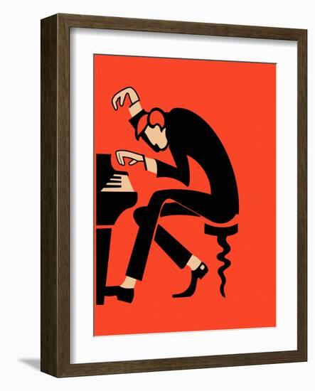 The Piano-Mark Rogan-Framed Art Print