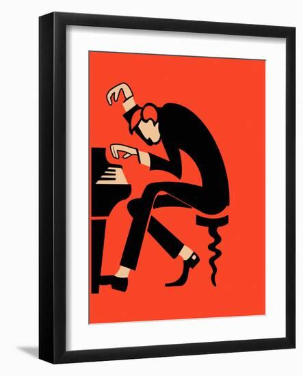 The Piano-Mark Rogan-Framed Art Print