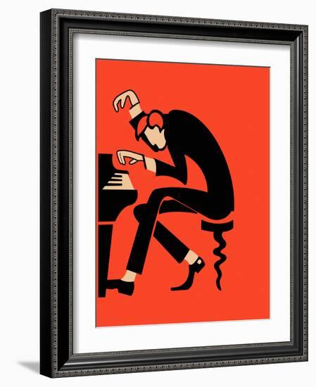 The Piano-Mark Rogan-Framed Art Print