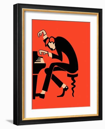 The Piano-Mark Rogan-Framed Art Print