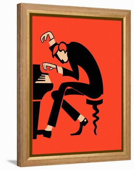 The Piano-Mark Rogan-Framed Stretched Canvas