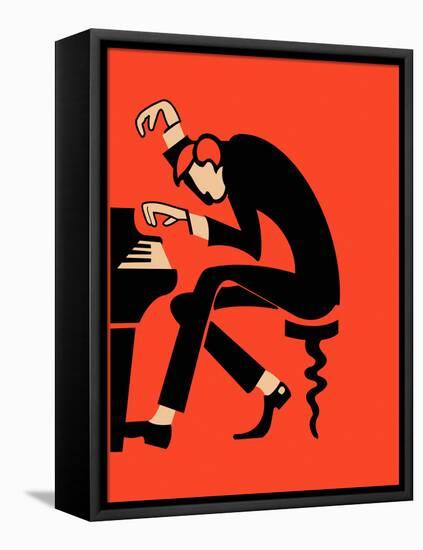 The Piano-Mark Rogan-Framed Stretched Canvas