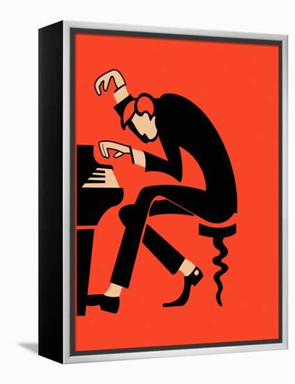 The Piano-Mark Rogan-Framed Stretched Canvas