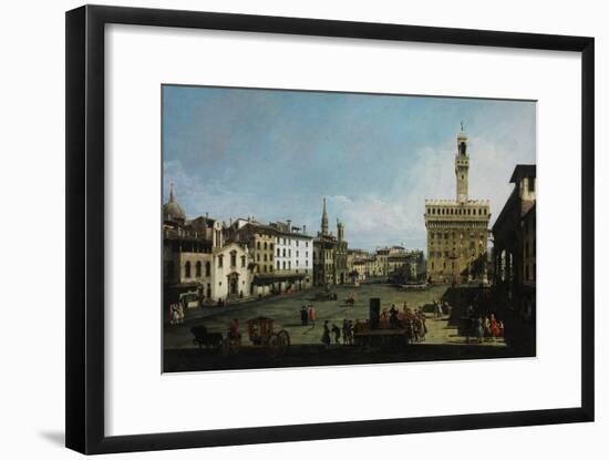 The Piazza Della Signoria in Florence, 1742-Bernardo Bellotto-Framed Giclee Print