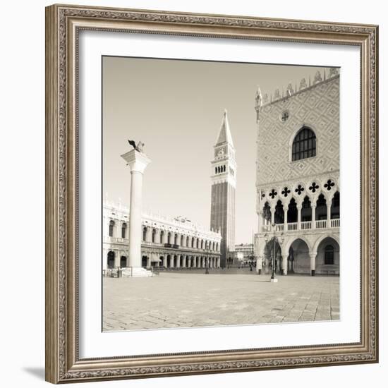 The Piazza III-Joseph Eta-Framed Giclee Print