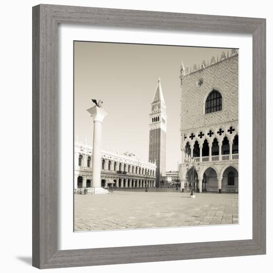 The Piazza III-Joseph Eta-Framed Giclee Print