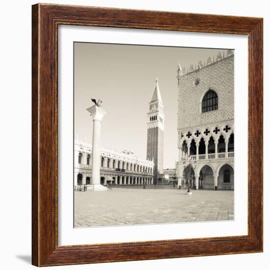 The Piazza III-Joseph Eta-Framed Giclee Print