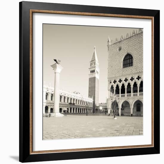 The Piazza III-Joseph Eta-Framed Giclee Print