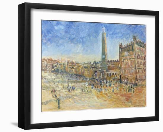 The Piazza in Siena, 1995-Patricia Espir-Framed Giclee Print