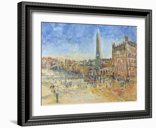 The Piazza in Siena, 1995-Patricia Espir-Framed Giclee Print