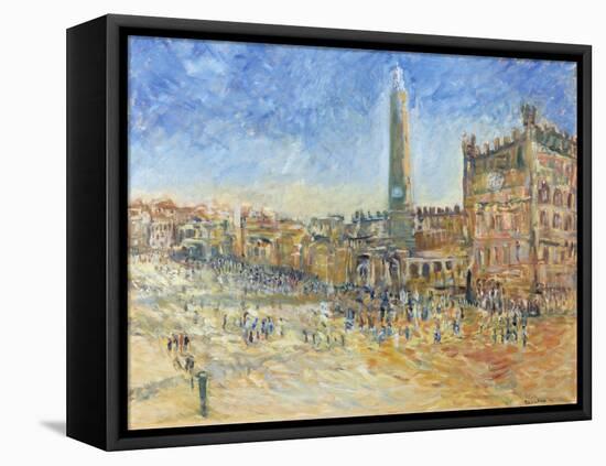 The Piazza in Siena, 1995-Patricia Espir-Framed Premier Image Canvas