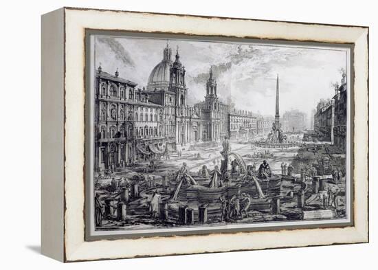 The Piazza Navona, from 'Le Antichita Romane De G.B. Piranesi (1756)', Published Paris 1835-Giovanni Battista Piranesi-Framed Premier Image Canvas