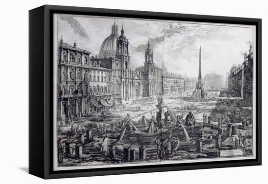 The Piazza Navona, from 'Le Antichita Romane De G.B. Piranesi (1756)', Published Paris 1835-Giovanni Battista Piranesi-Framed Premier Image Canvas