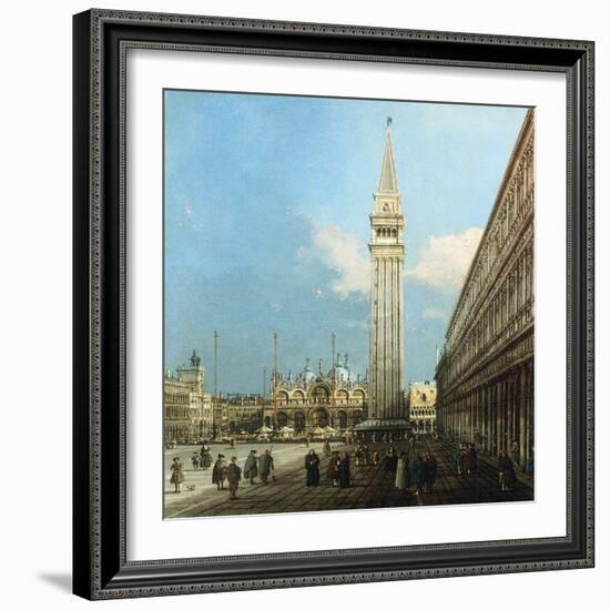 The Piazza S. Marco, Venice, looking East-Canaletto (Giovanni Antonio Canal)-Framed Giclee Print