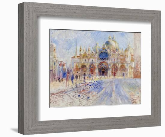 The Piazza San Marco, Venice, 1881-Pierre-Auguste Renoir-Framed Giclee Print