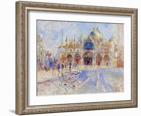 The Piazza San Marco, Venice, 1881-Pierre-Auguste Renoir-Framed Giclee Print