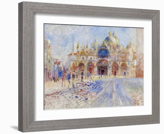The Piazza San Marco, Venice, 1881-Pierre-Auguste Renoir-Framed Giclee Print