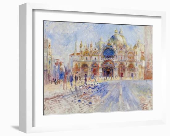 The Piazza San Marco, Venice, 1881-Pierre-Auguste Renoir-Framed Giclee Print