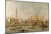 The Piazzetta and the Palazzo Ducale from the Basin of San Marco-Francesco Guardi-Mounted Giclee Print