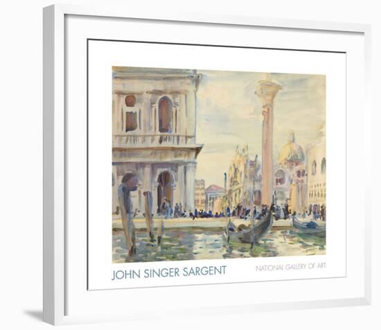 The Piazzetta, c. 1911-John Singer Sargent-Framed Art Print