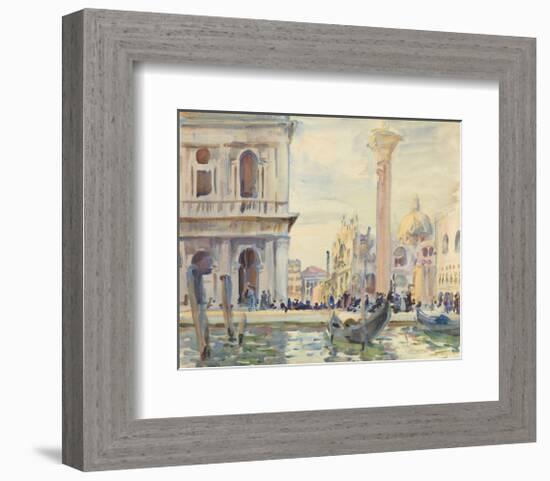 The Piazzetta, c. 1911-John Singer Sargent-Framed Art Print