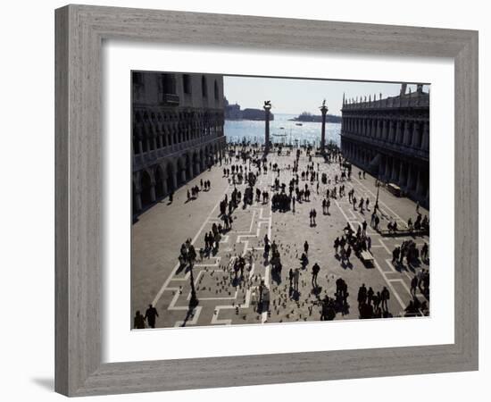 The Piazzetta, Venice, Veneto, Italy-Michael Jenner-Framed Photographic Print