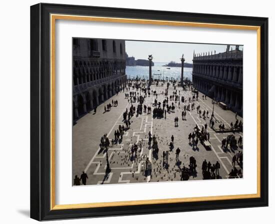 The Piazzetta, Venice, Veneto, Italy-Michael Jenner-Framed Photographic Print