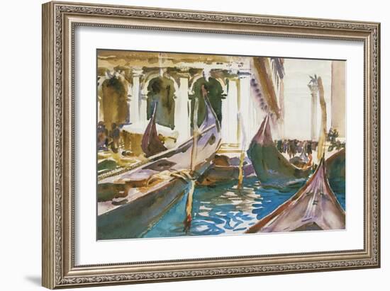 The Piazzetta, Venice-John Singer Sargent-Framed Giclee Print