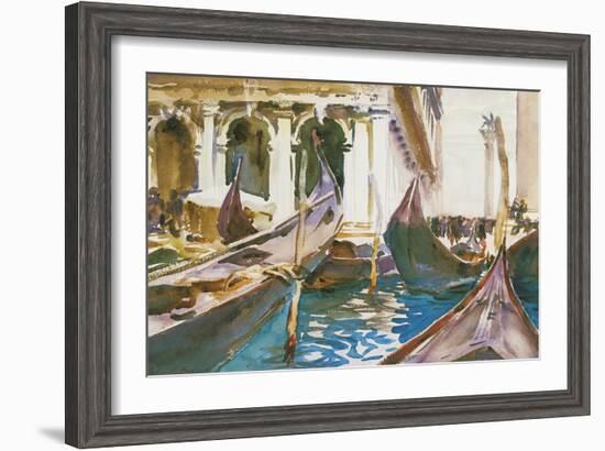 The Piazzetta, Venice-John Singer Sargent-Framed Giclee Print